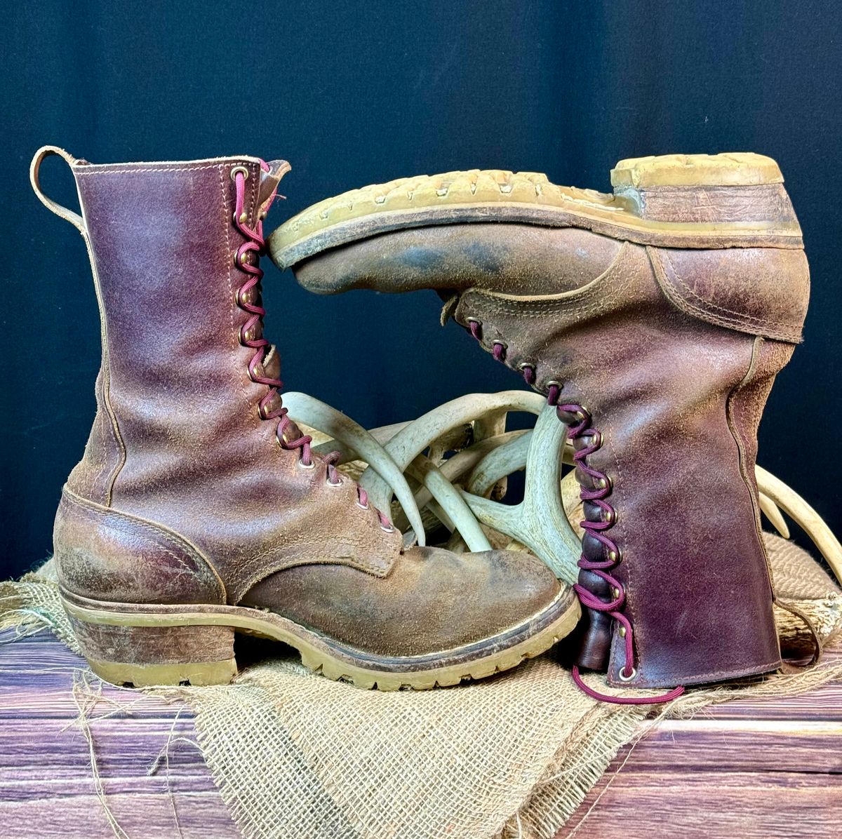 Photo by DocLineman on May 3, 2025 of the Nicks MTO in Horween Tan Waxed Flesh.