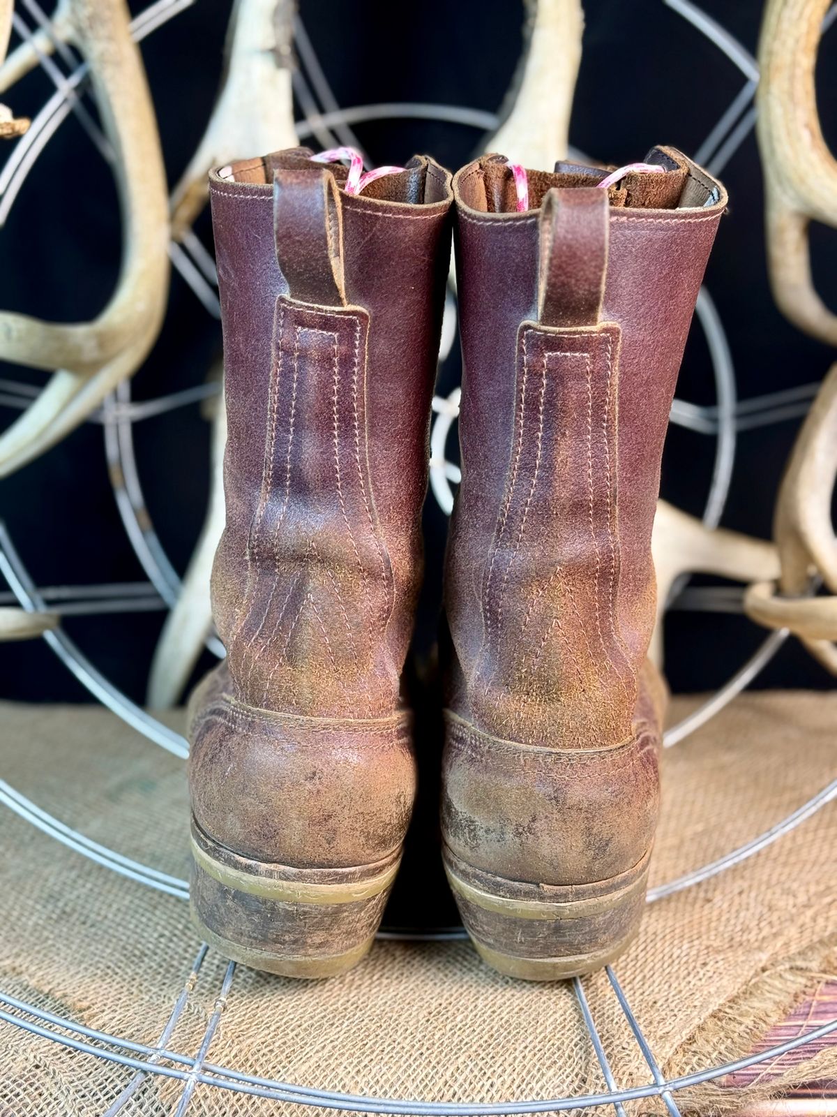 Photo by DocLineman on July 4, 2025 of the Nicks MTO in Horween Tan Waxed Flesh.