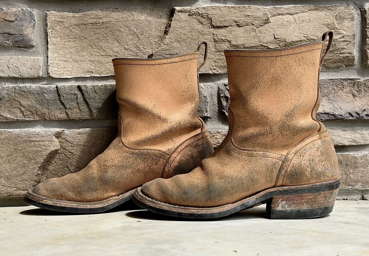 Photo by DocLineman on May 9, 2026 of the Nicks Doc Wellington in Wickett & Craig Natural Waxed Flesh.