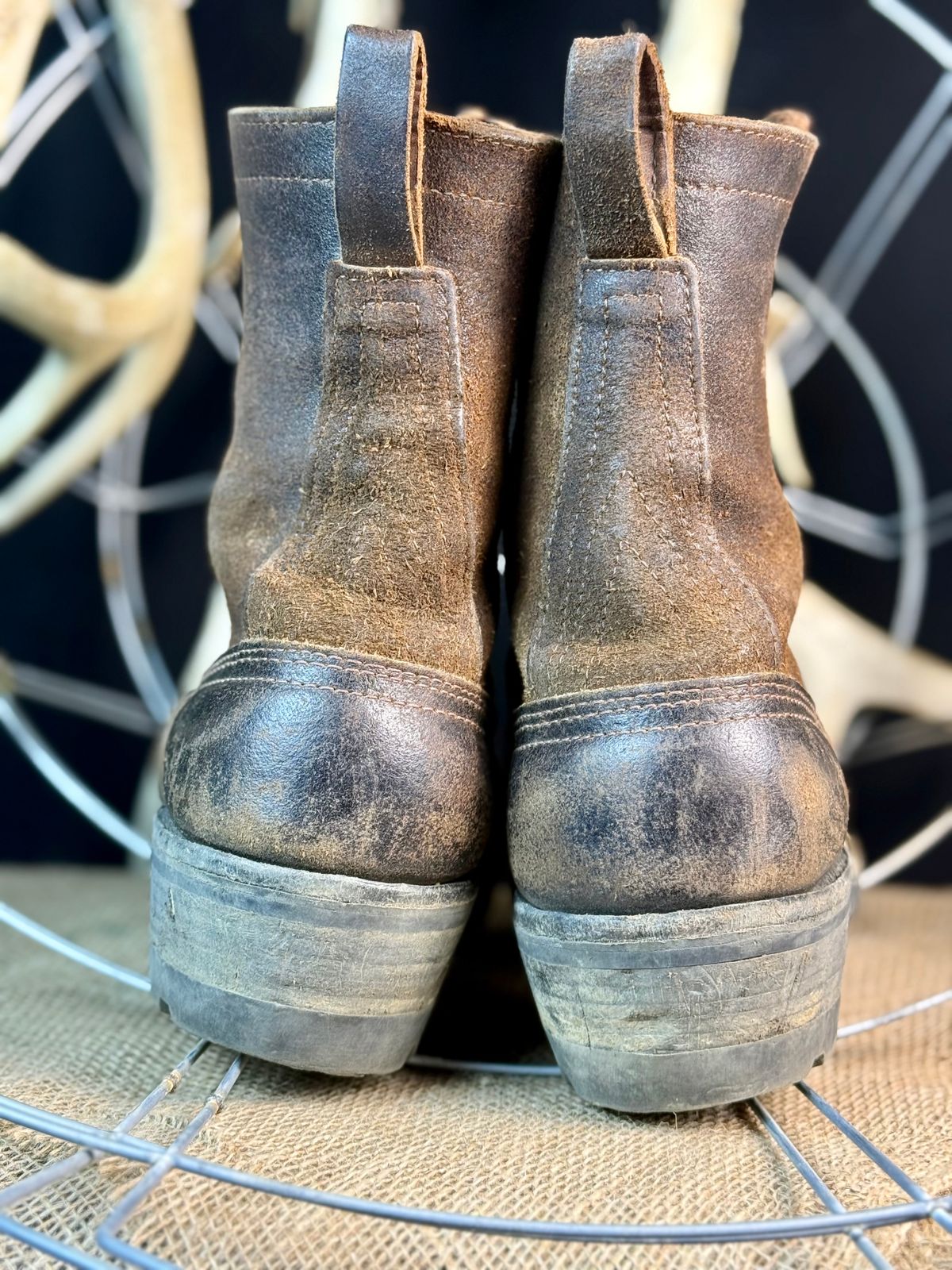 Photo by DocLineman on July 4, 2025 of the Nicks x Rose Anvil ND3 in Horween Brown Waxed Flesh & Seidel 1964 Brown.