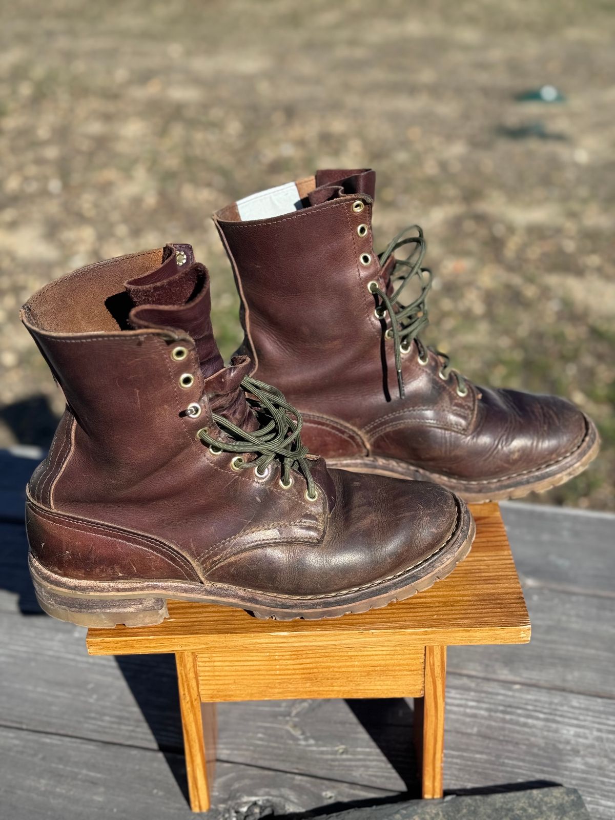 Photo by DocLineman on February 4, 2024 of the Nicks Overlander in Horween Whiskey Predator.
