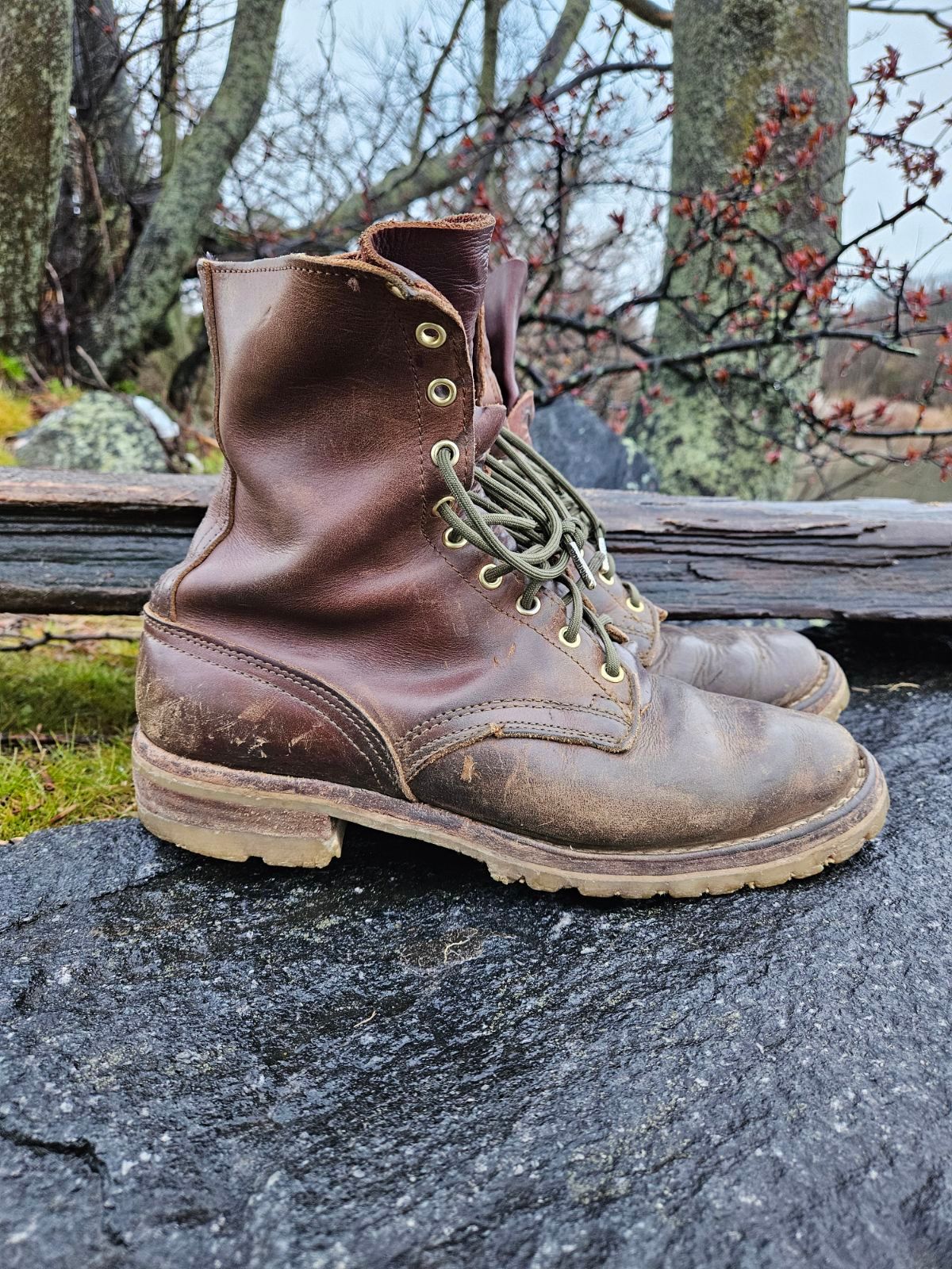 Photo by DocLineman on April 4, 2024 of the Nicks Overlander in Horween Whiskey Predator.