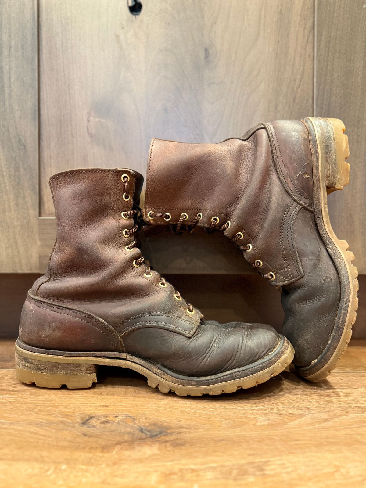 Photo by DocLineman on February 6, 2025 of the Nicks Overlander in Horween Whiskey Predator.