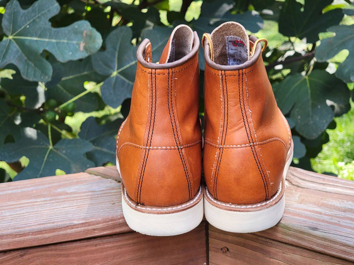 Photo by wwshehan on October 3, 2023 of the Red Wing 6-Inch Classic Moc in S.B. Foot Oro Legacy.