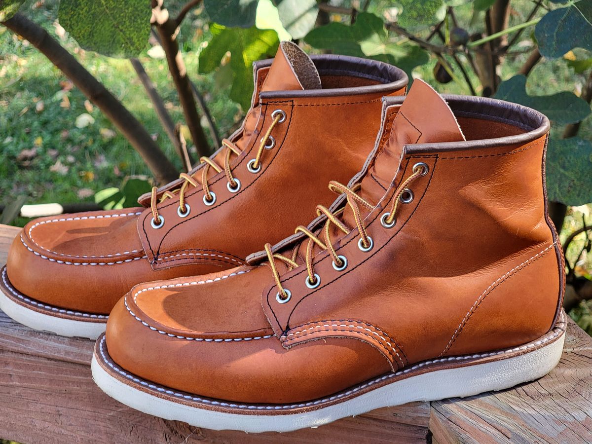 Photo by wwshehan on November 2, 2023 of the Red Wing 6-Inch Classic Moc in S.B. Foot Oro Legacy.