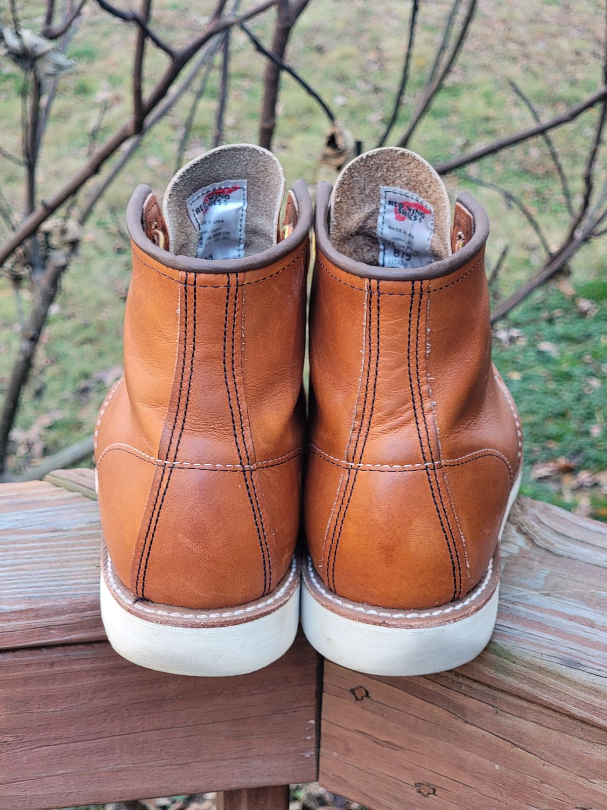 Photo by wwshehan on December 4, 2023 of the Red Wing 6-Inch Classic Moc in S.B. Foot Oro Legacy.