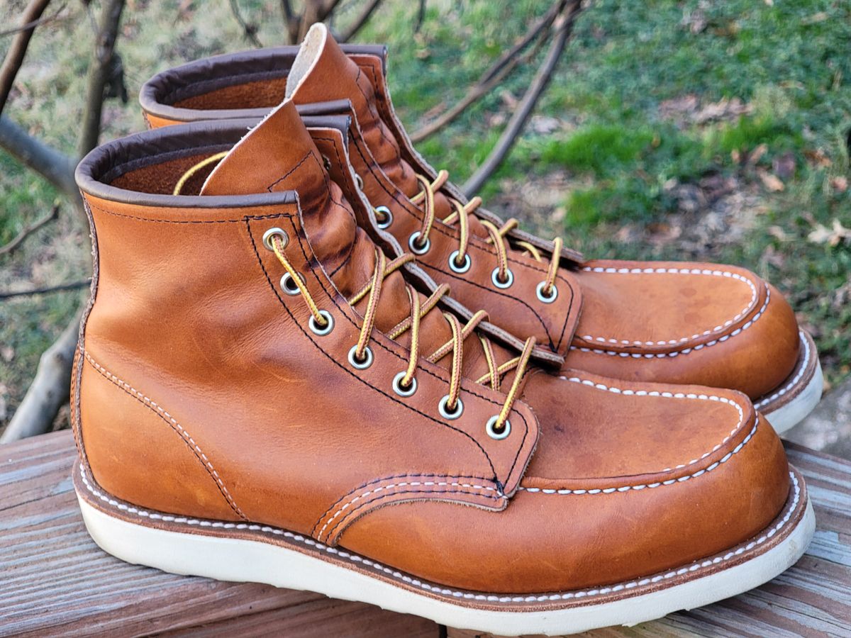 Photo by wwshehan on January 2, 2024 of the Red Wing 6-Inch Classic Moc in S.B. Foot Oro Legacy.