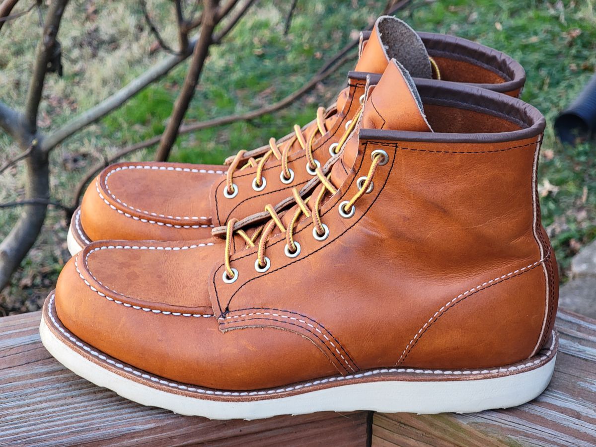 Photo by wwshehan on January 2, 2024 of the Red Wing 6-Inch Classic Moc in S.B. Foot Oro Legacy.