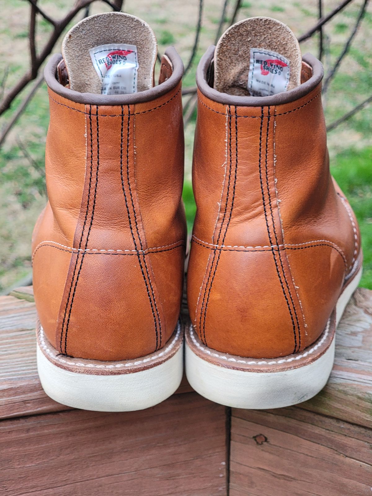 Photo by wwshehan on March 4, 2024 of the Red Wing 6-Inch Classic Moc in S.B. Foot Oro Legacy.