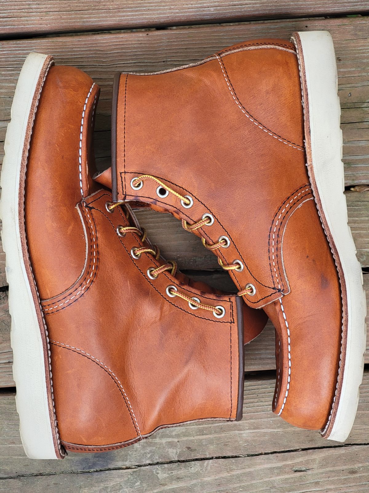 Photo by wwshehan on April 2, 2024 of the Red Wing 6-Inch Classic Moc in S.B. Foot Oro Legacy.