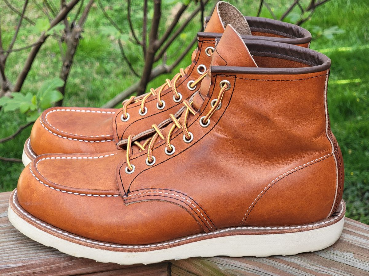 Photo by wwshehan on April 2, 2024 of the Red Wing 6-Inch Classic Moc in S.B. Foot Oro Legacy.