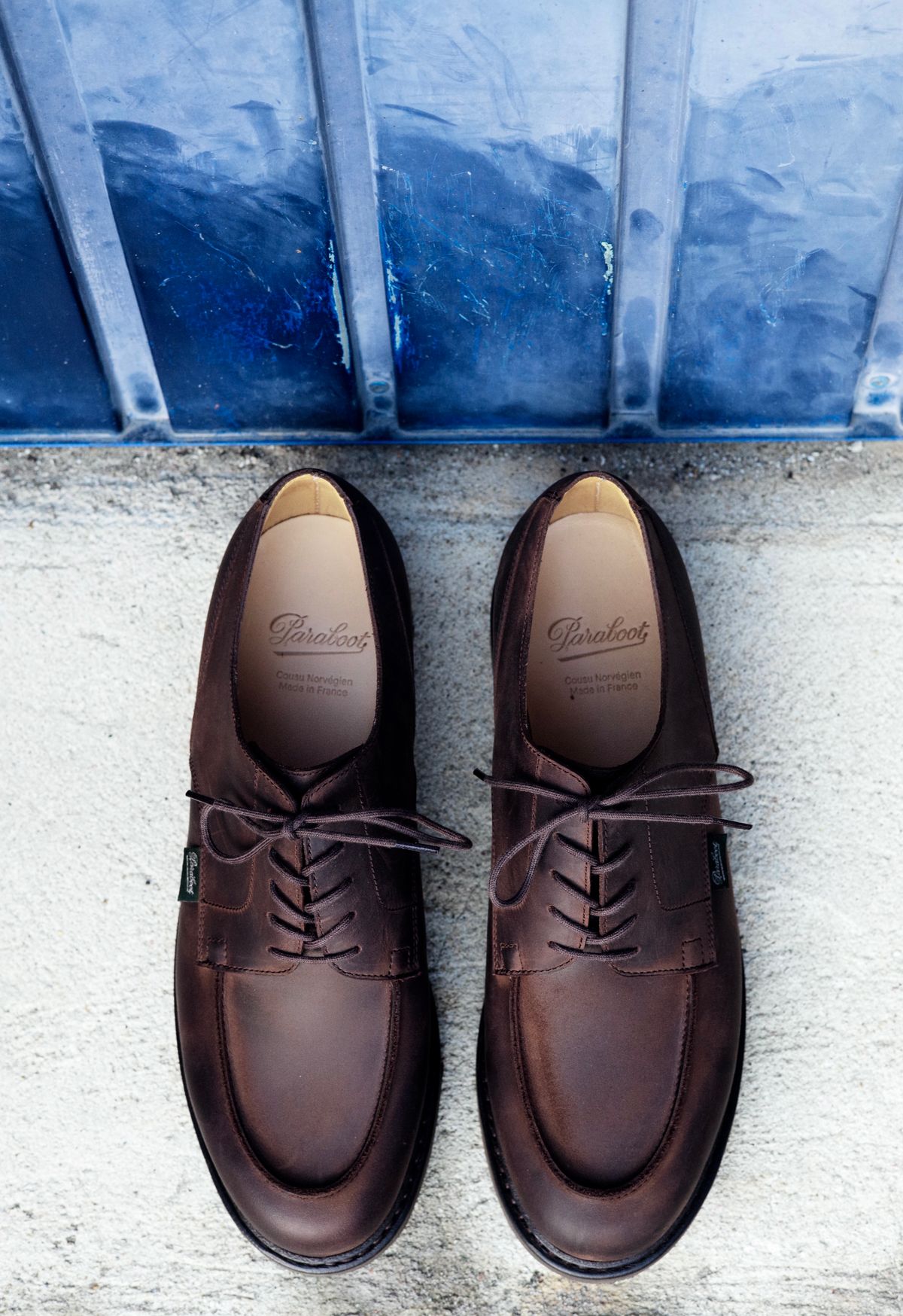 Photo by frans on October 2, 2022 of the Paraboot Chambord in Nubuck Gringo.