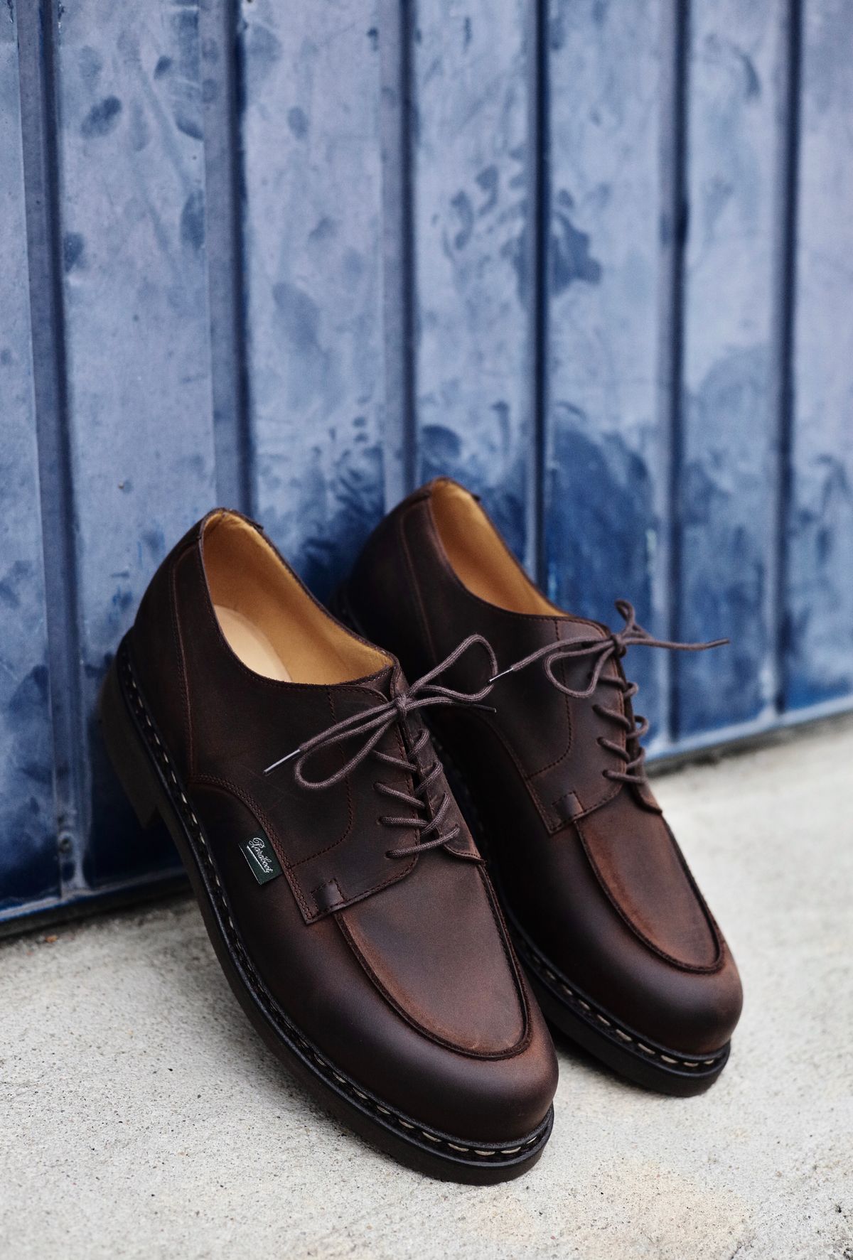Photo by frans on October 3, 2022 of the Paraboot Chambord in Nubuck Gringo.