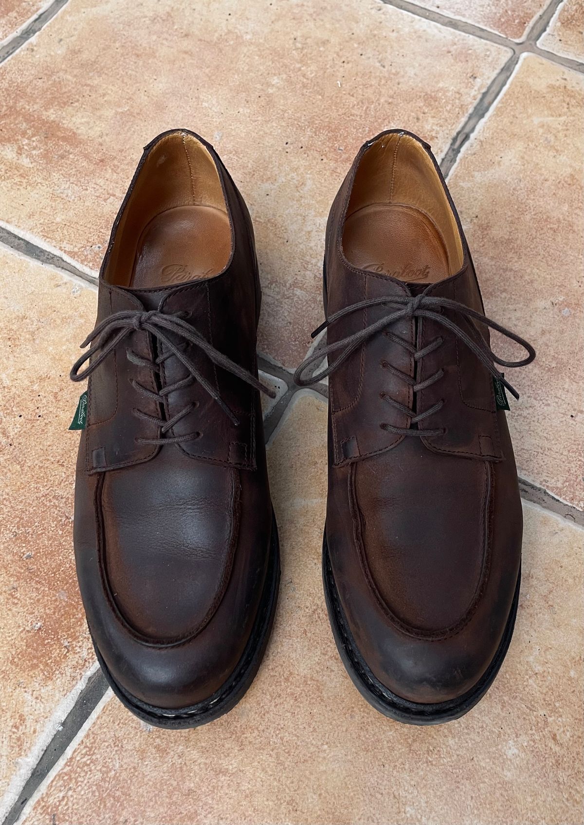 Photo by frans on November 5, 2022 of the Paraboot Chambord in Nubuck Gringo.