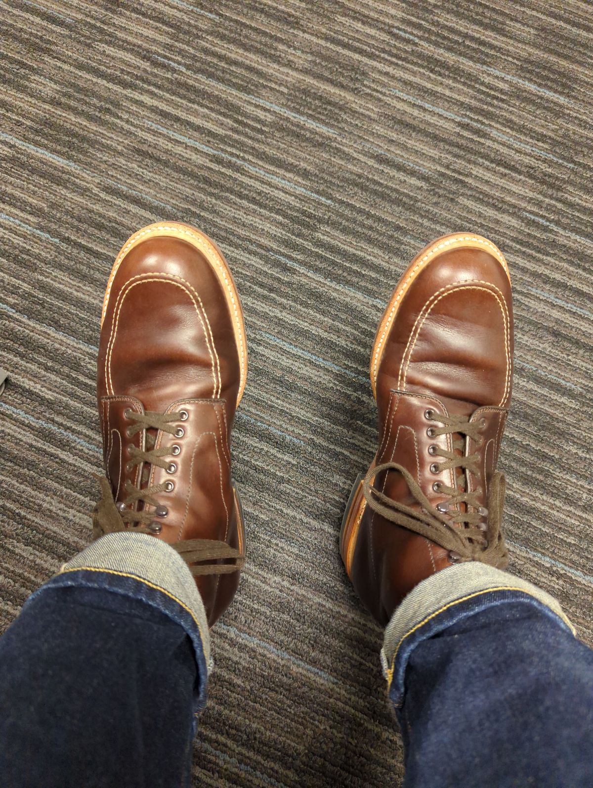 Photo by chorizohowitzer on February 11, 2025 of the Alden Indy Boot in Horween Brown Chromexcel.