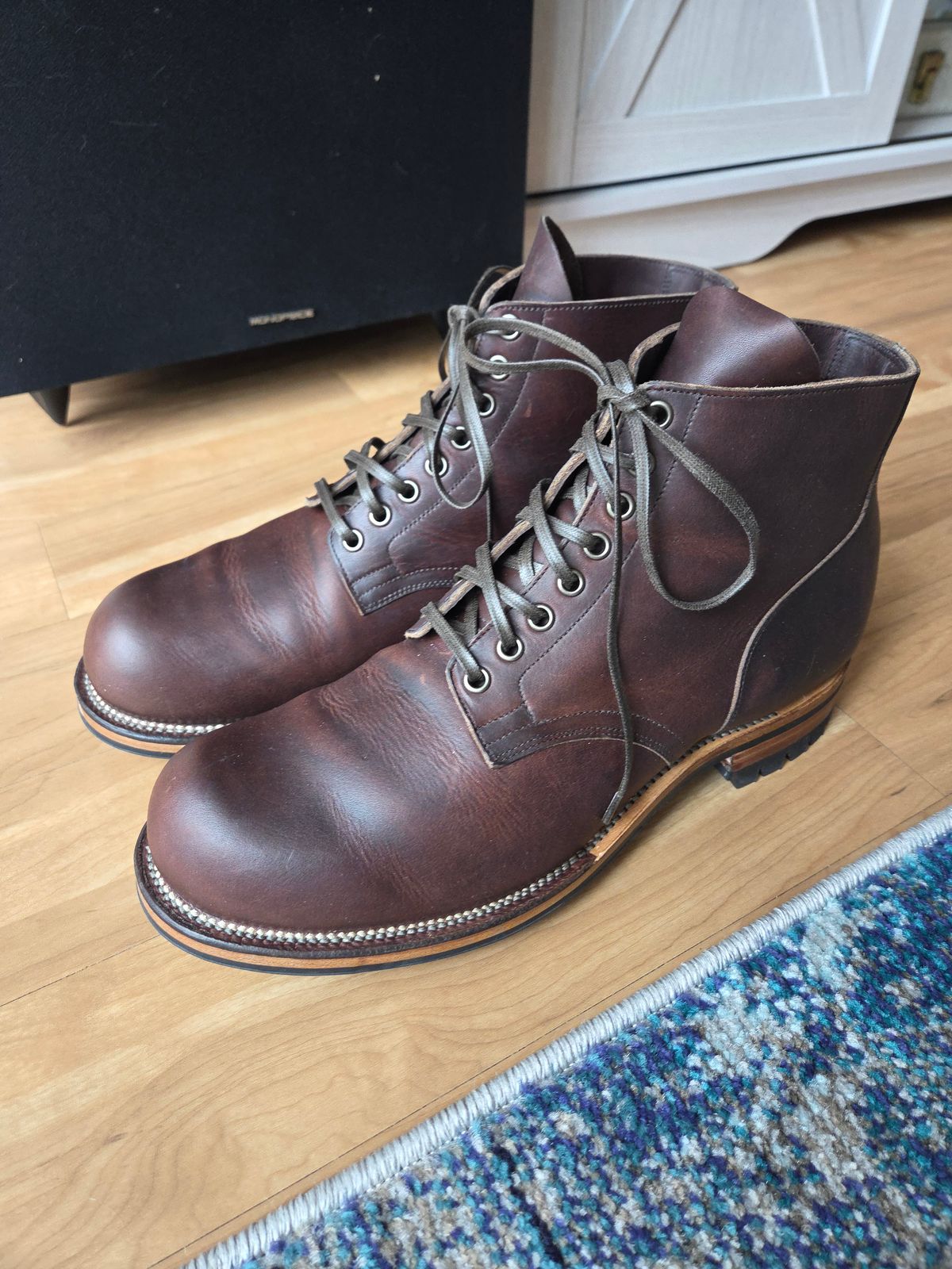 Photo by chorizohowitzer on May 19, 2025 of the Viberg Service Boot in Horween Brown Kudu Chromexcel.