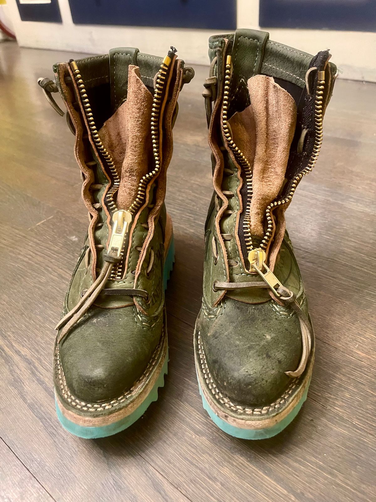 Photo by resting.boot.face on January 5, 2024 of the Wesco Phoenix in Horween Black Shell Cordovan.