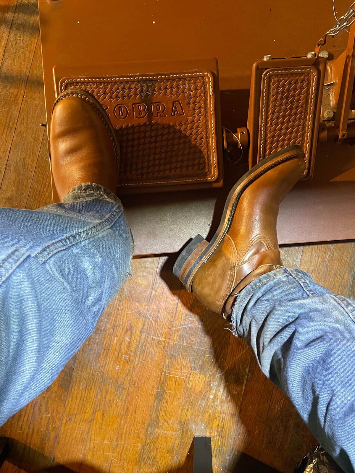 Photo by 9268Klondike on May 13, 2026 of the Wesco Boss Engineer Boot in Seidel British Tan Domain.
