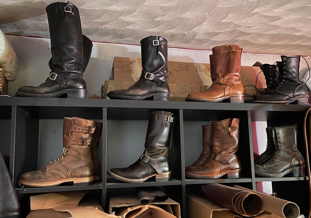 Photo by 9268Klondike on March 2, 2026 of the Attractions BILTBUCK Engineer Boots in Black Italian Horsebutt.