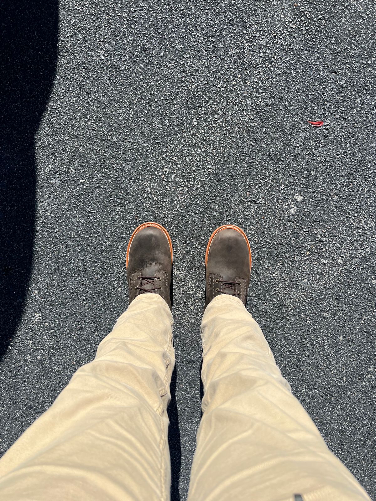 Photo by HensleyBrandon on October 6, 2023 of the Chippewa Thunderstruck 10" Logger in Brunette Waterproof Full Grain.