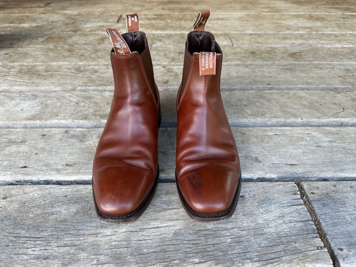 Photo by downunderthunder on December 5, 2022 of the R.M. Williams Signature Craftsman Boot in Dark Tan Veal Calf.