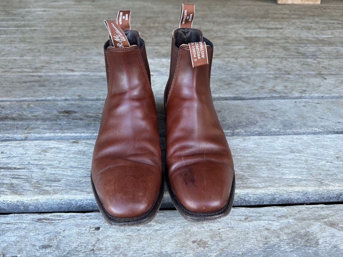 Photo by downunderthunder on March 5, 2023 of the R.M. Williams Signature Craftsman Boot in Dark Tan Veal Calf.