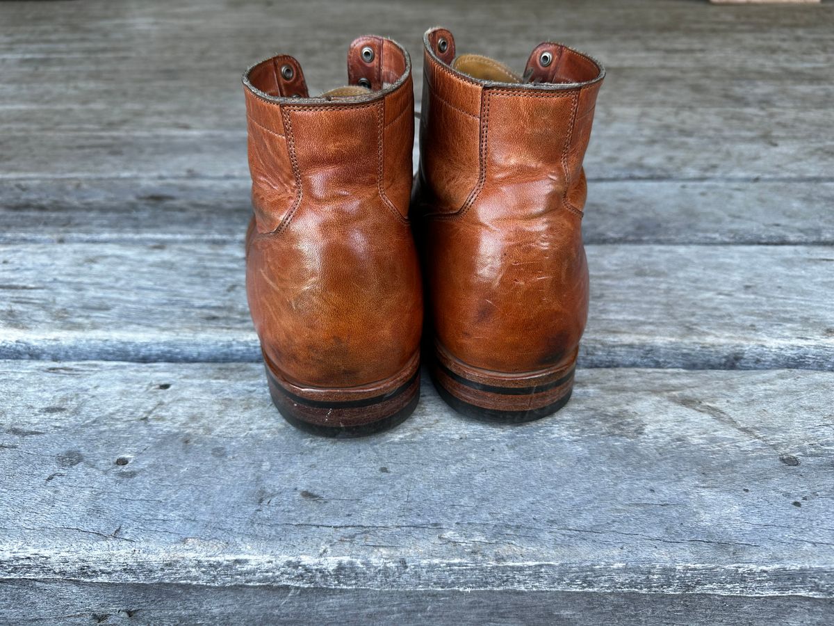 Photo by downunderthunder on March 5, 2023 of the Viberg Service Boot in Horween Natural Dublin.