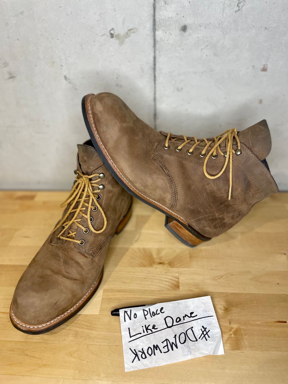 Photo by WoodAndStone on November 4, 2022 of the Canada West Boots WM. Moorby 2855 in Pan Am Crazy Horse.