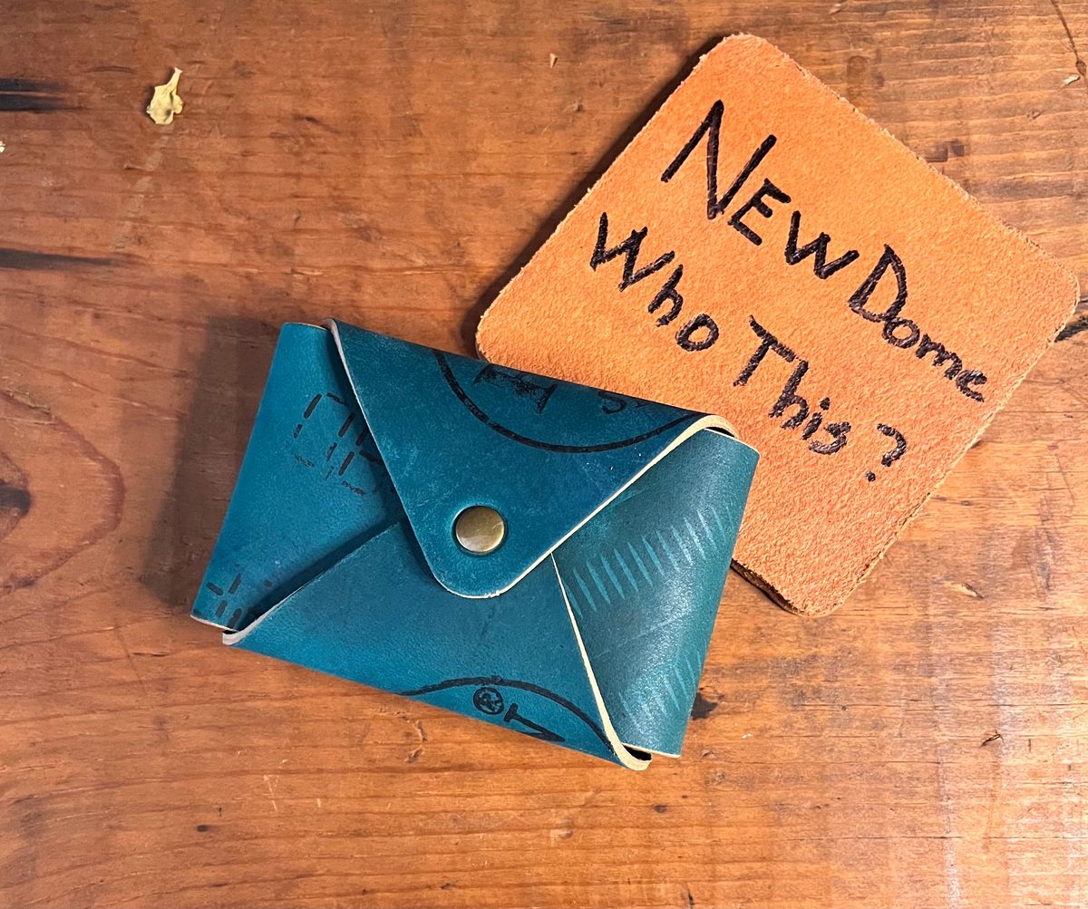 Photo by raw_indighoul on October 1, 2025 of the Neilson Leather Co Stitchless Wallet in Horween Navy Shell Cordovan.
