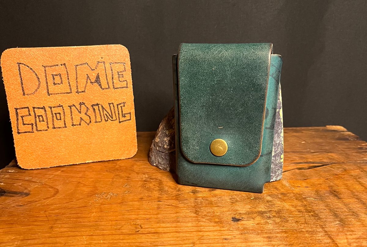 Photo by raw_indighoul on November 6, 2025 of the Neilson Leather Co Stitchless Wallet in Horween Navy Shell Cordovan.