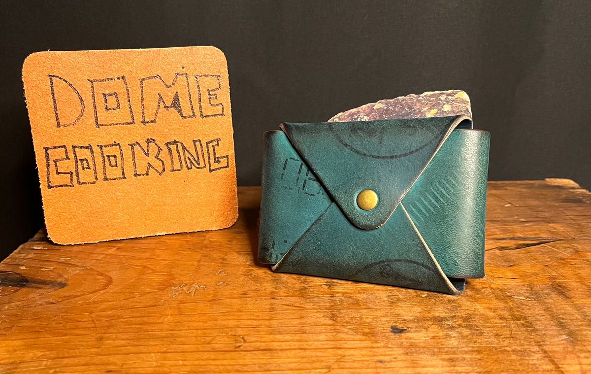 Photo by raw_indighoul on November 6, 2025 of the Neilson Leather Co Stitchless Wallet in Horween Navy Shell Cordovan.