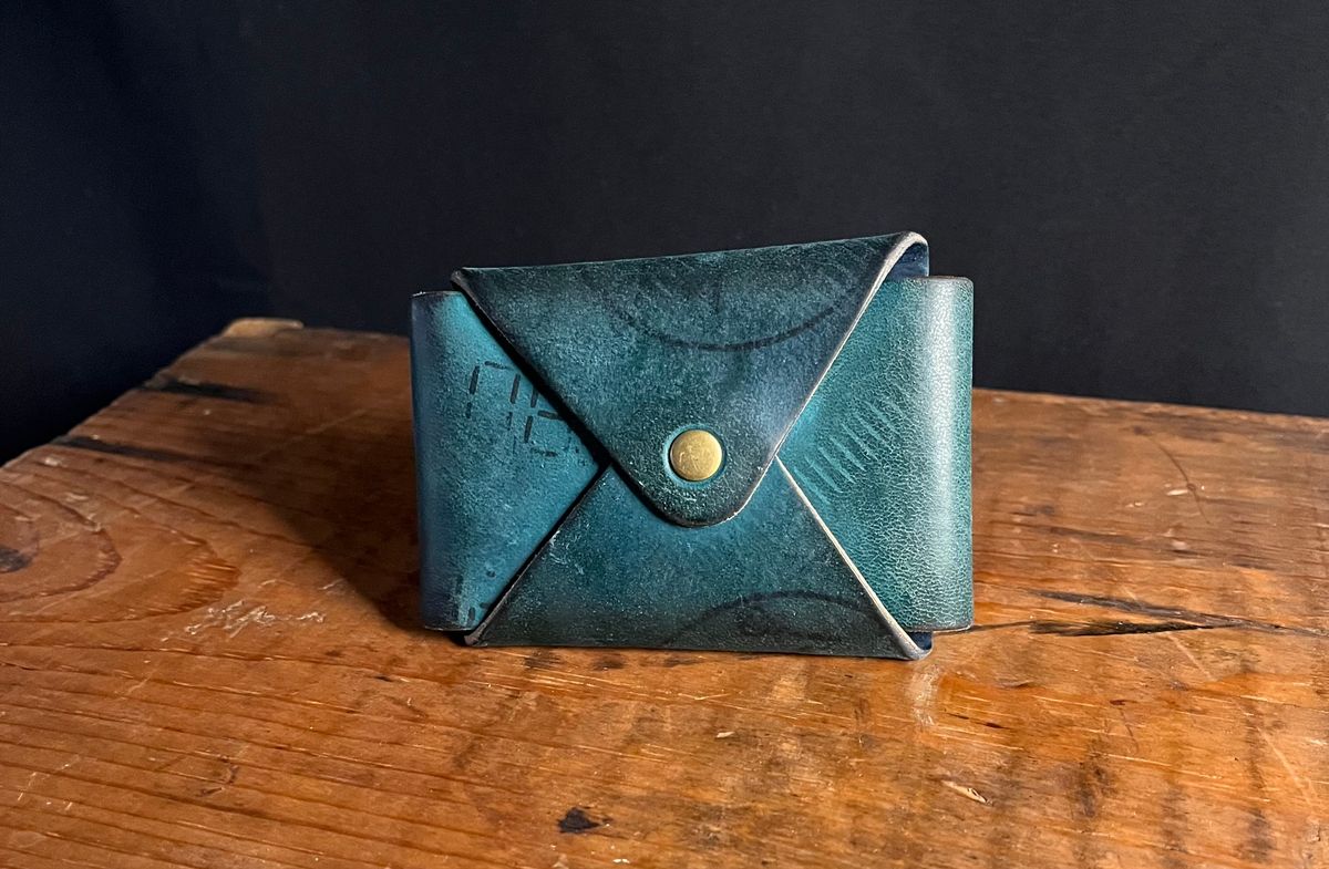 Photo by raw_indighoul on December 5, 2025 of the Neilson Leather Co Stitchless Wallet in Horween Navy Shell Cordovan.