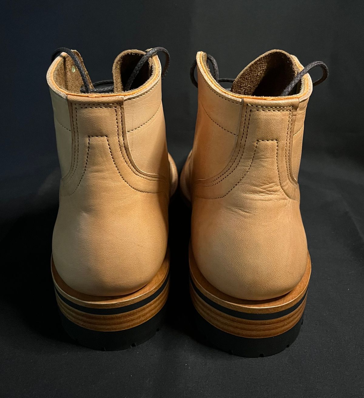 Photo by raw_indighoul on September 7, 2025 of the Bordon Wanes in Wickett & Craig Natural Veg Tan.