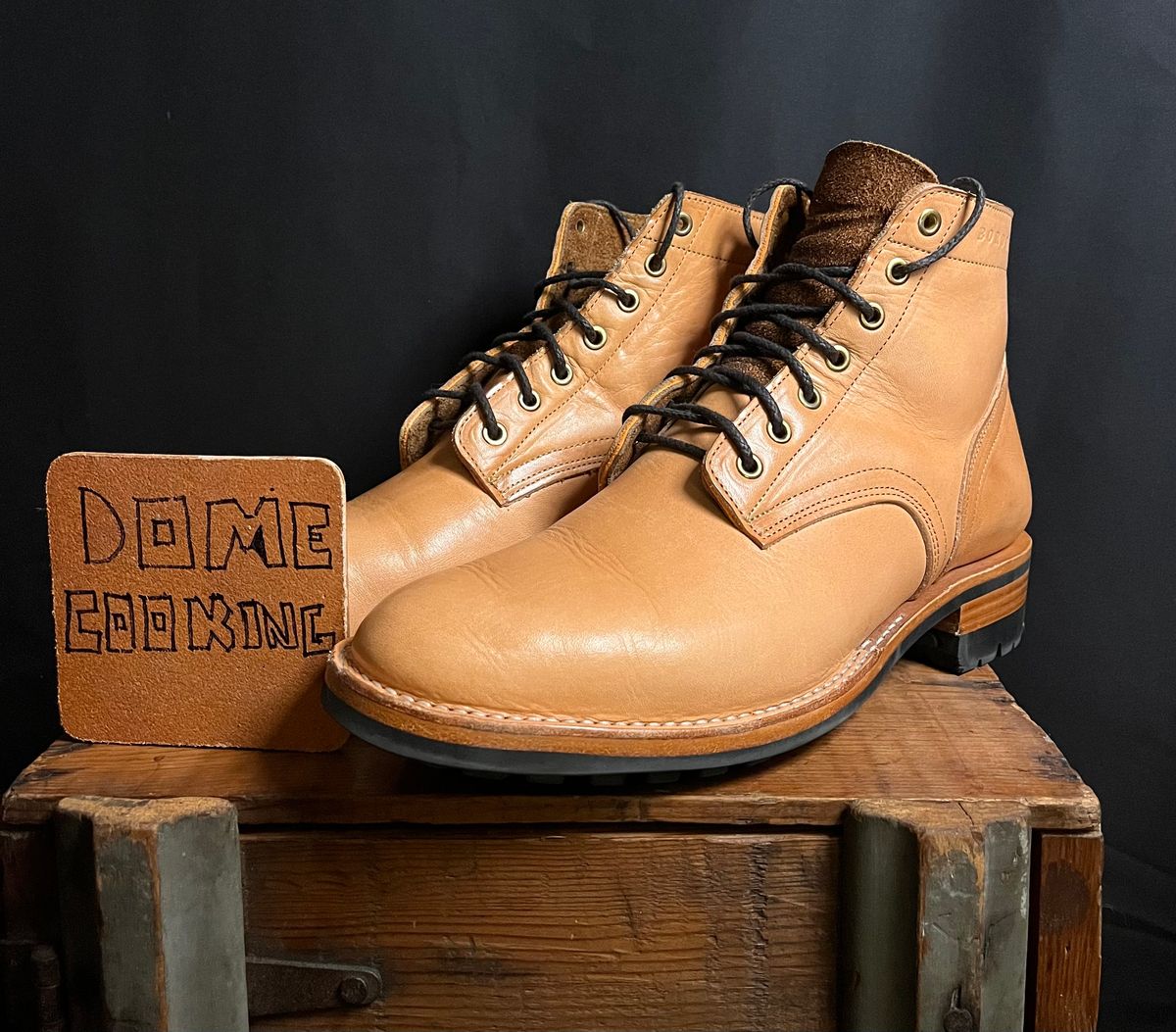 Photo by raw_indighoul on November 6, 2025 of the Bordon Wanes in Wickett & Craig Natural Veg Tan.