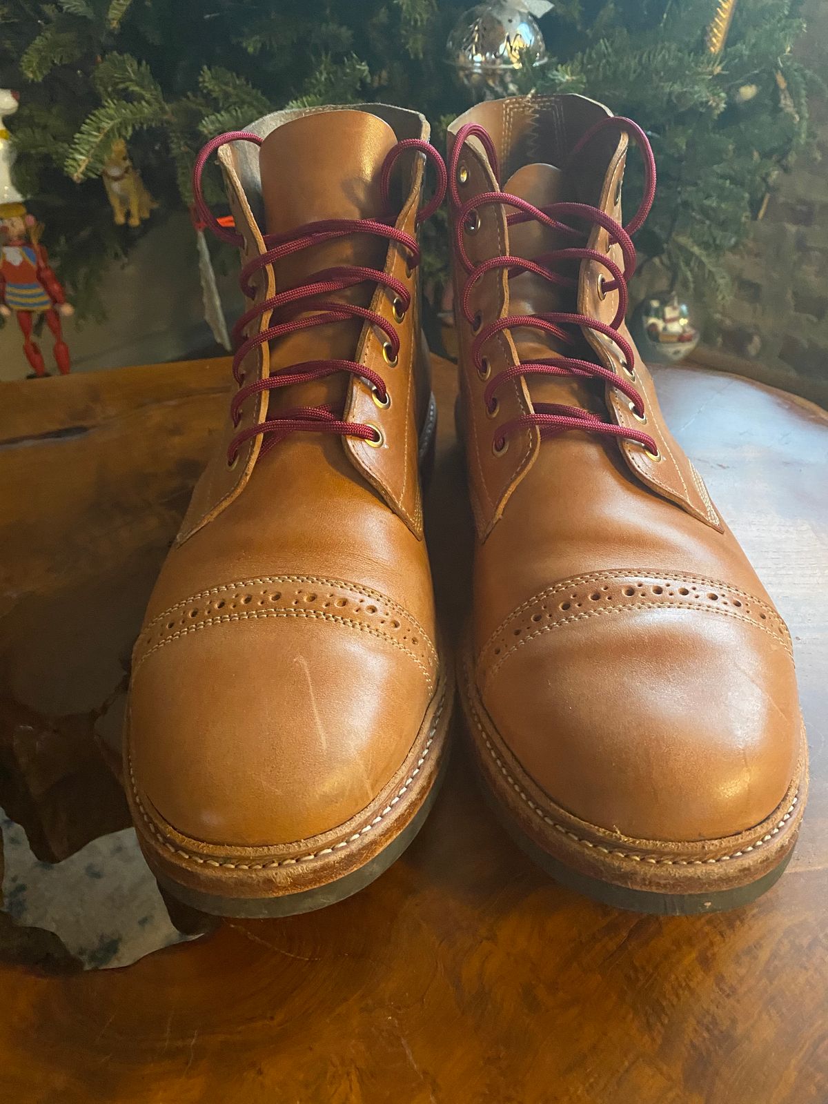 Photo by raw_indighoul on January 5, 2023 of the Oak Street Bootmakers Field Boot in Maryam Natural Horsebutt.