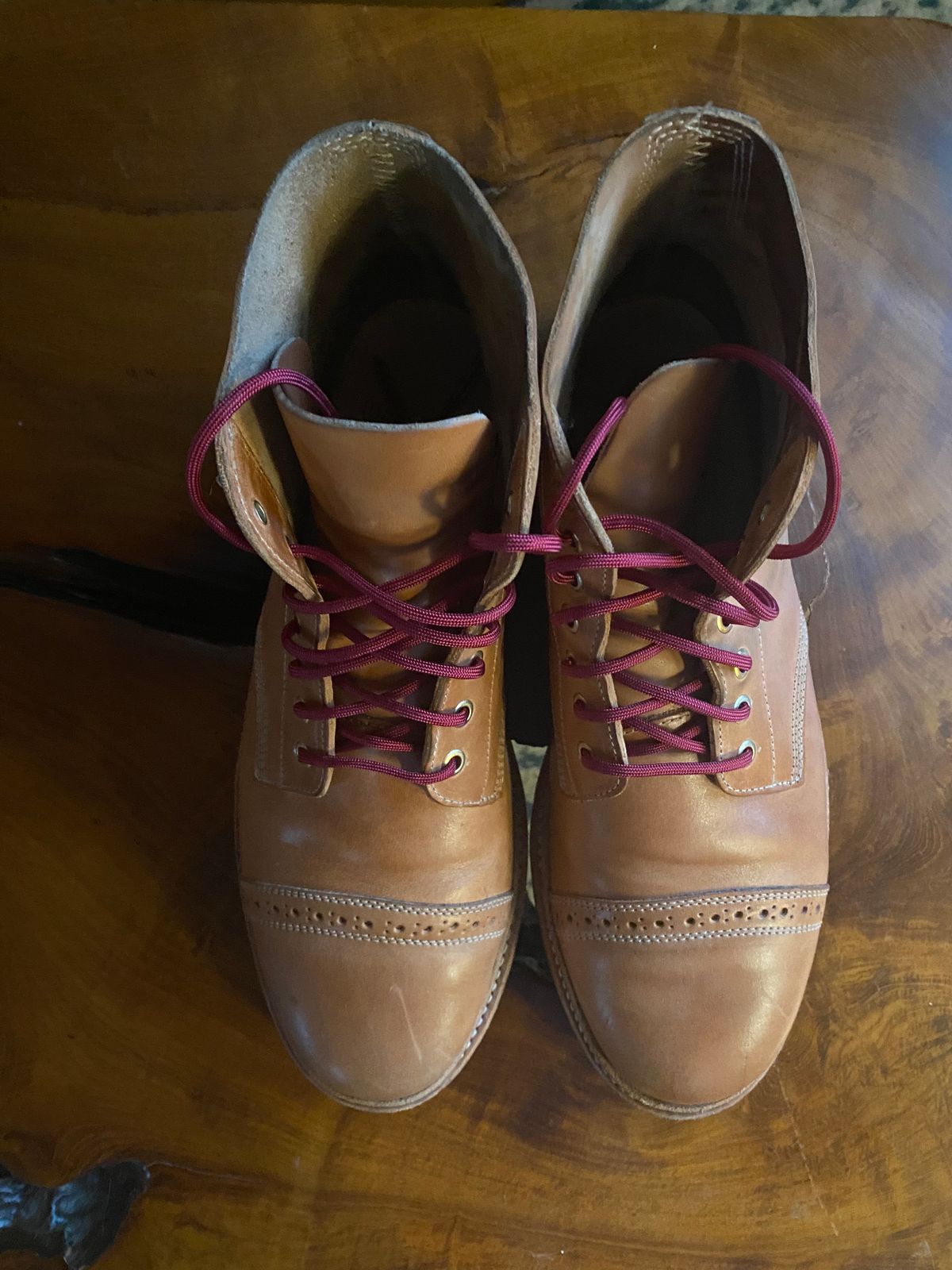 Photo by raw_indighoul on January 5, 2023 of the Oak Street Bootmakers Field Boot in Maryam Natural Horsebutt.