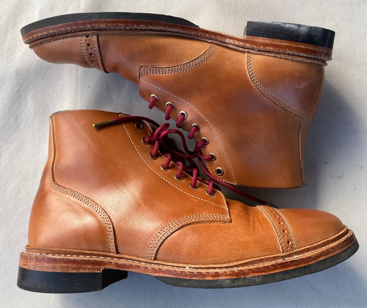 Photo by raw_indighoul on March 5, 2023 of the Oak Street Bootmakers Field Boot in Maryam Natural Horsebutt.