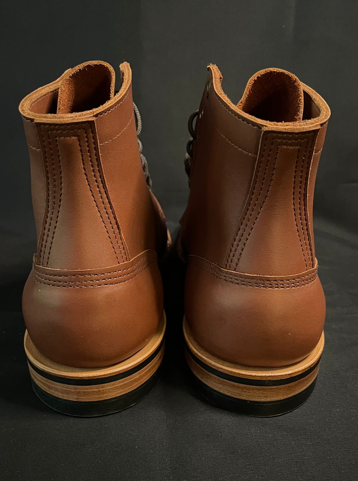 Photo by raw_indighoul on September 7, 2025 of the White's MP-Sherman Plain Toe in Seidel Red Dog Oil Tan.