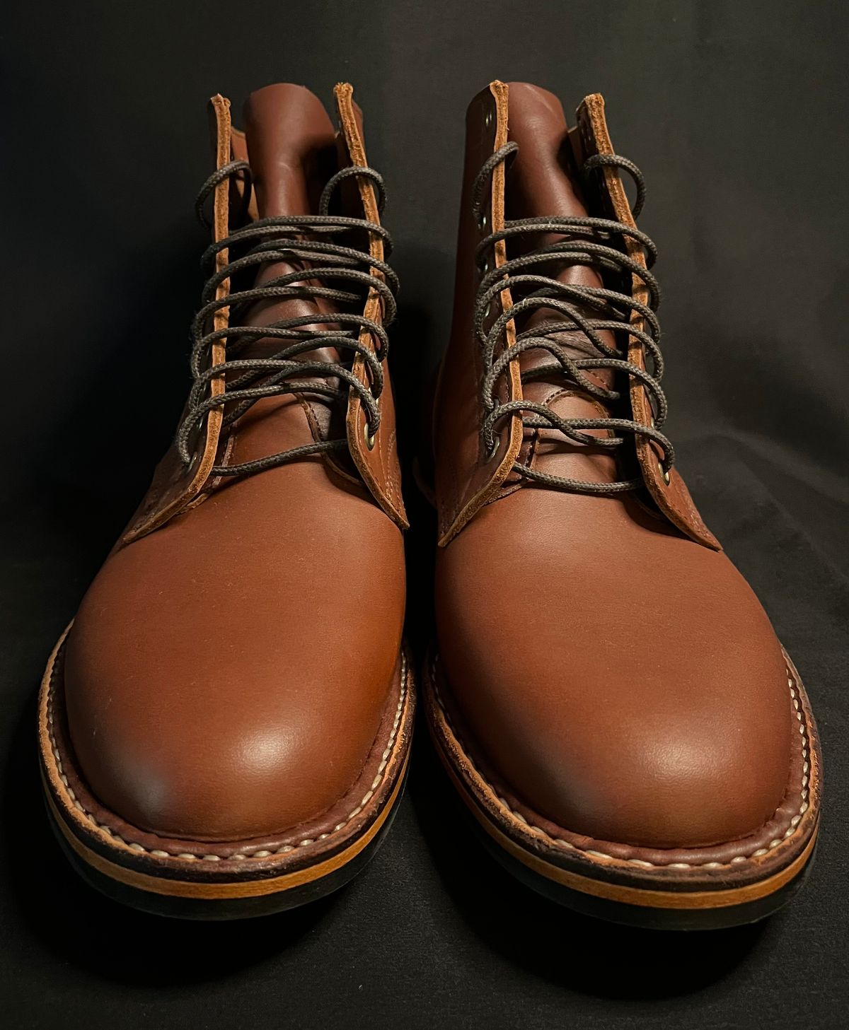 Photo by raw_indighoul on September 7, 2025 of the White's MP-Sherman Plain Toe in Seidel Red Dog Oil Tan.