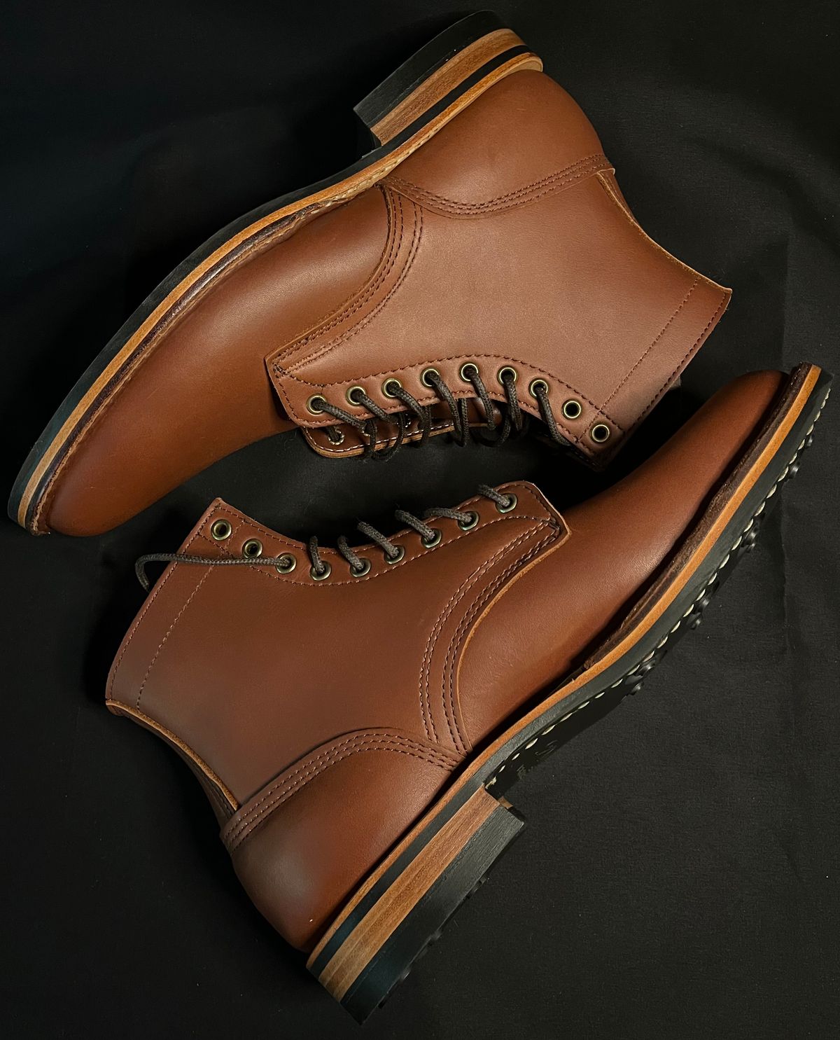 Photo by raw_indighoul on September 7, 2025 of the White's MP-Sherman Plain Toe in Seidel Red Dog Oil Tan.