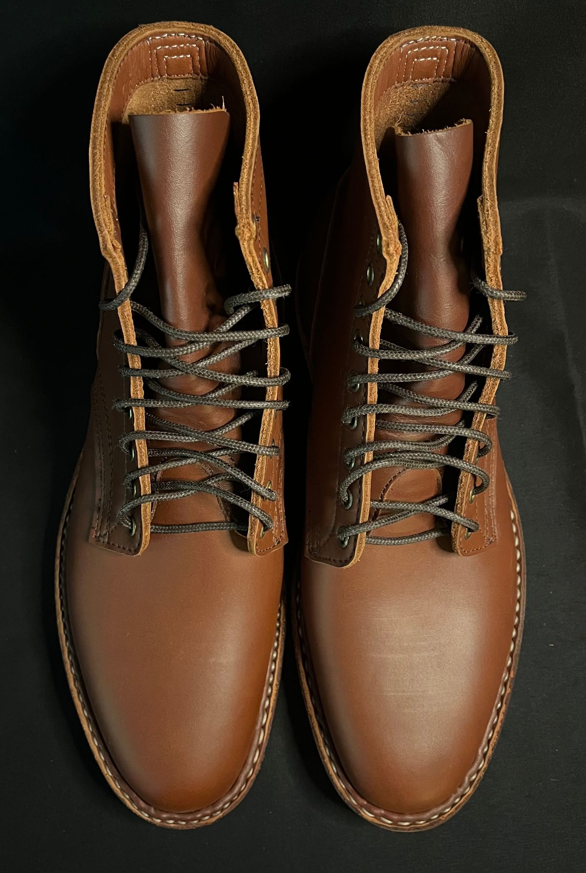 Photo by raw_indighoul on September 7, 2025 of the White's MP-Sherman Plain Toe in Seidel Red Dog Oil Tan.