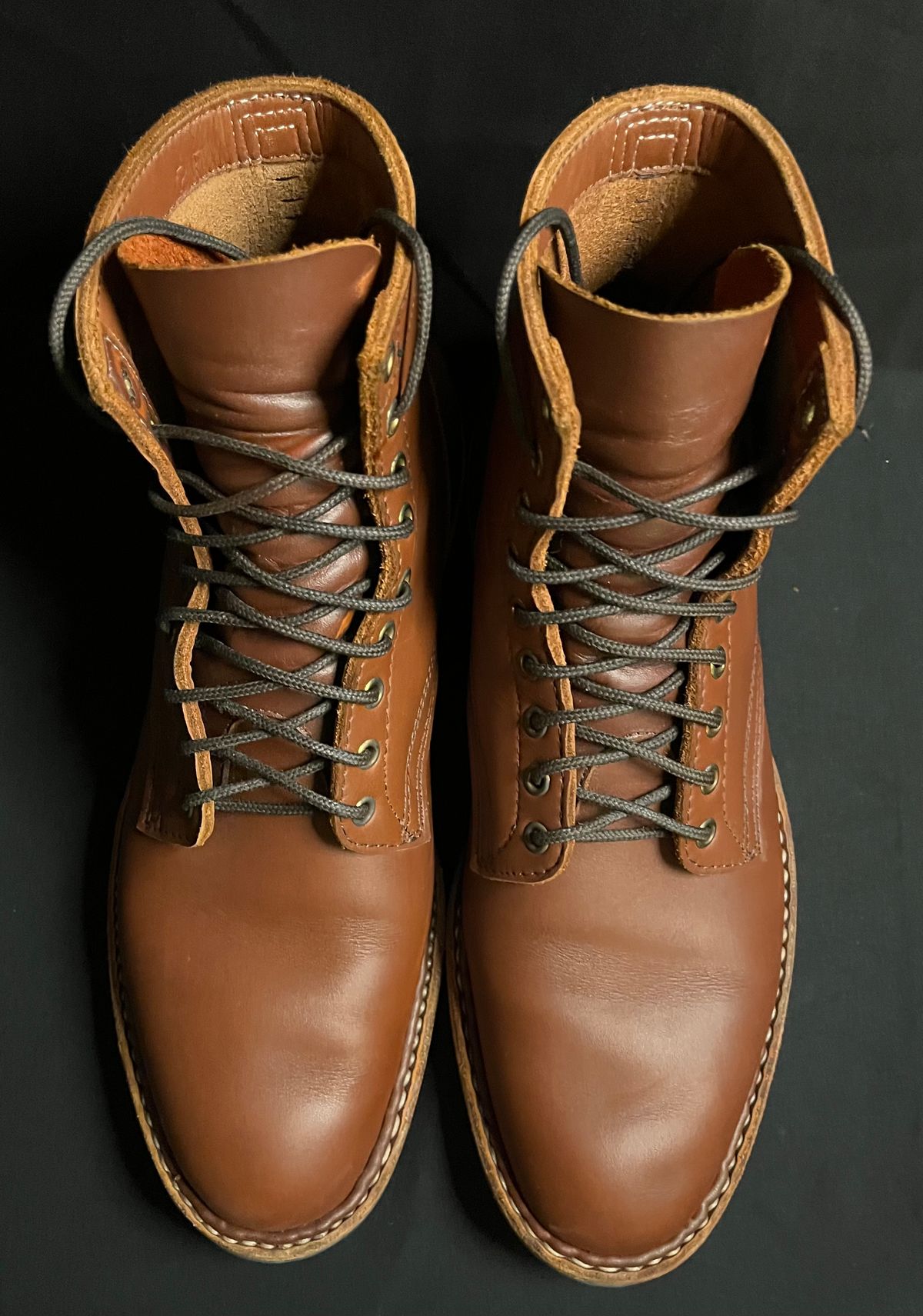 Photo by raw_indighoul on November 6, 2025 of the White's MP-Sherman Plain Toe in Seidel Red Dog Oil Tan.