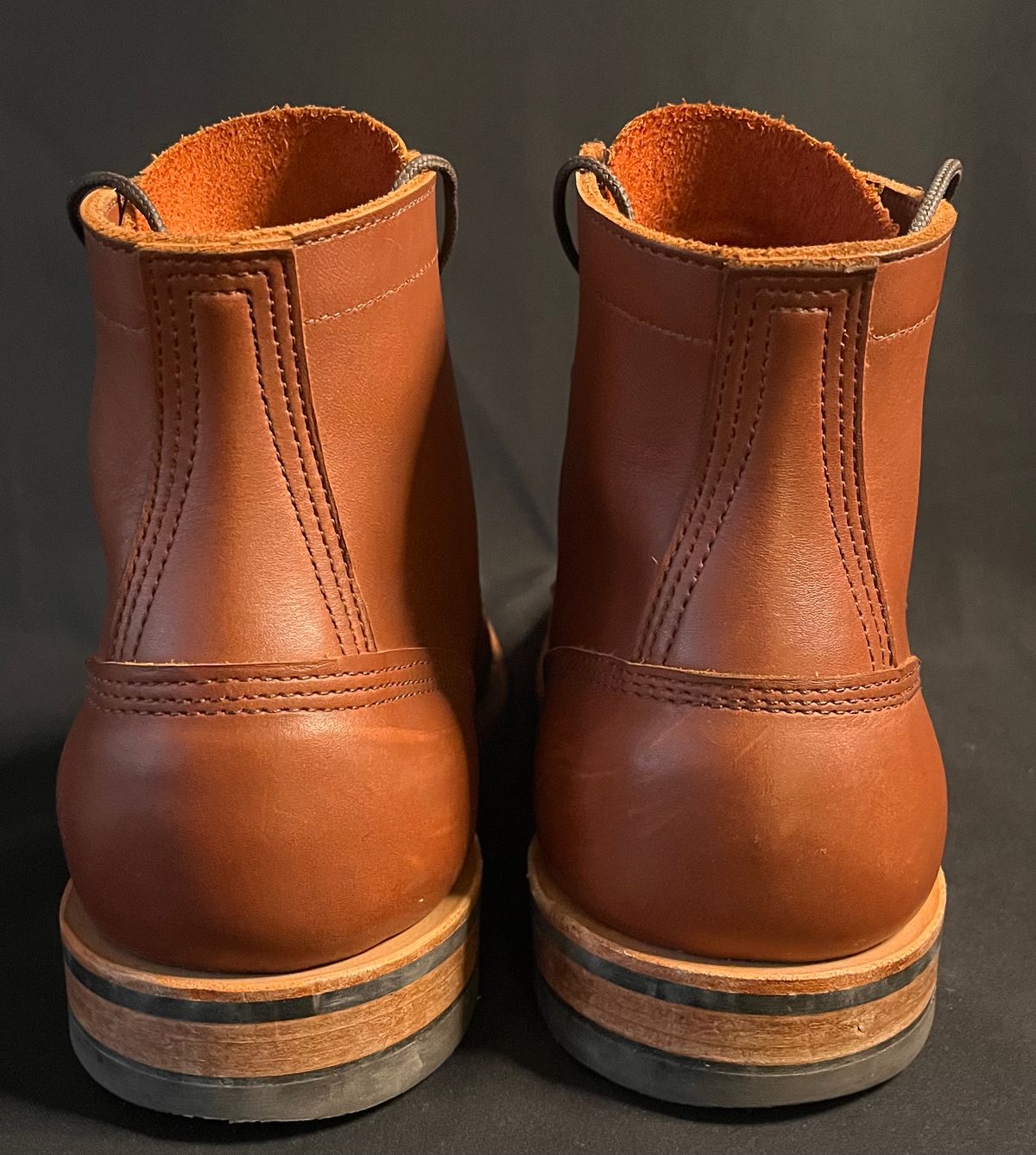 Photo by raw_indighoul on December 5, 2025 of the White's MP-Sherman Plain Toe in Seidel Red Dog Oil Tan.