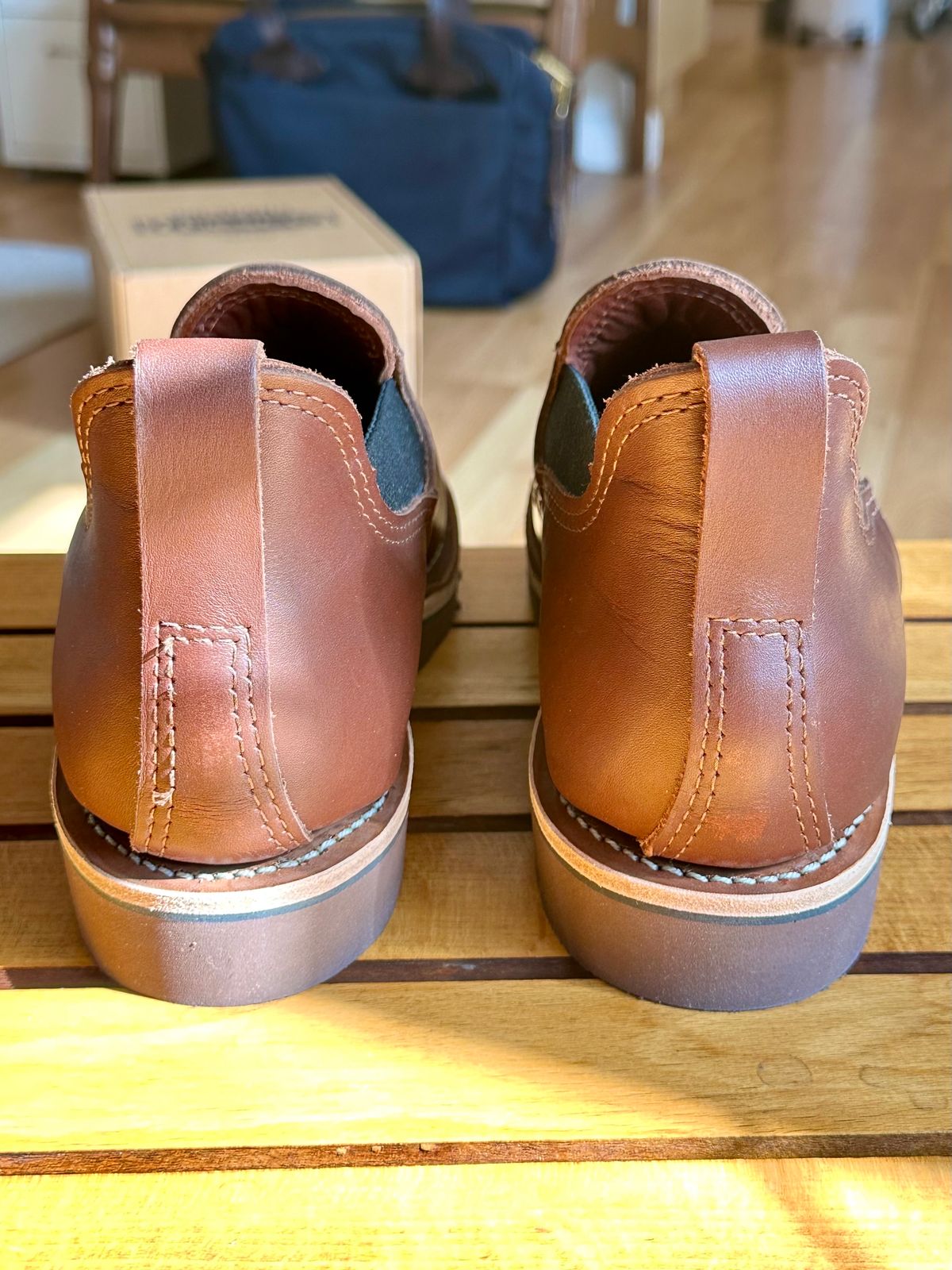 Photo by old_walrus on October 5, 2023 of the Wesco Romeo in Seidel Brown Oil Tan.