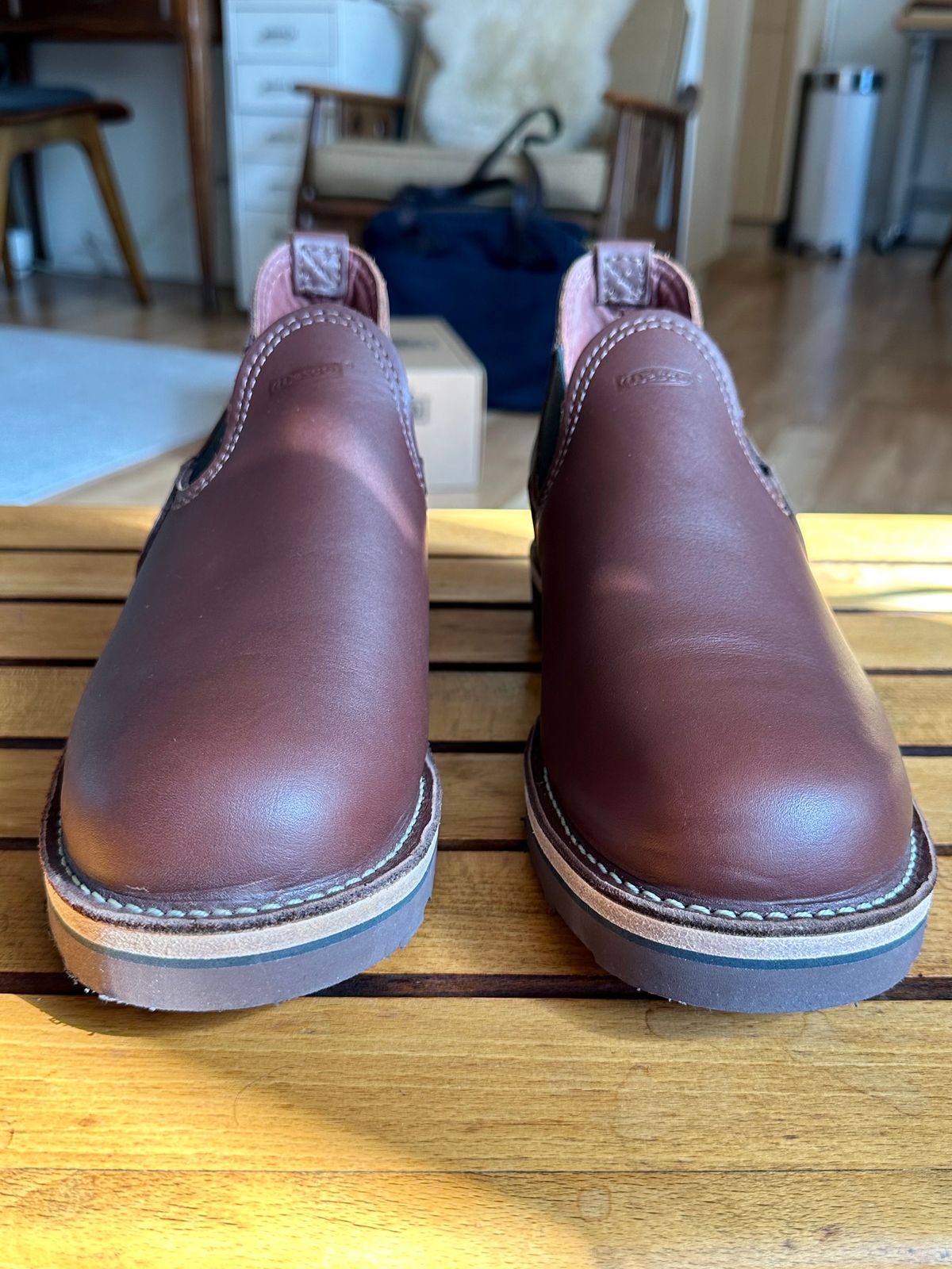 Photo by old_walrus on October 5, 2023 of the Wesco Romeo in Seidel Brown Oil Tan.