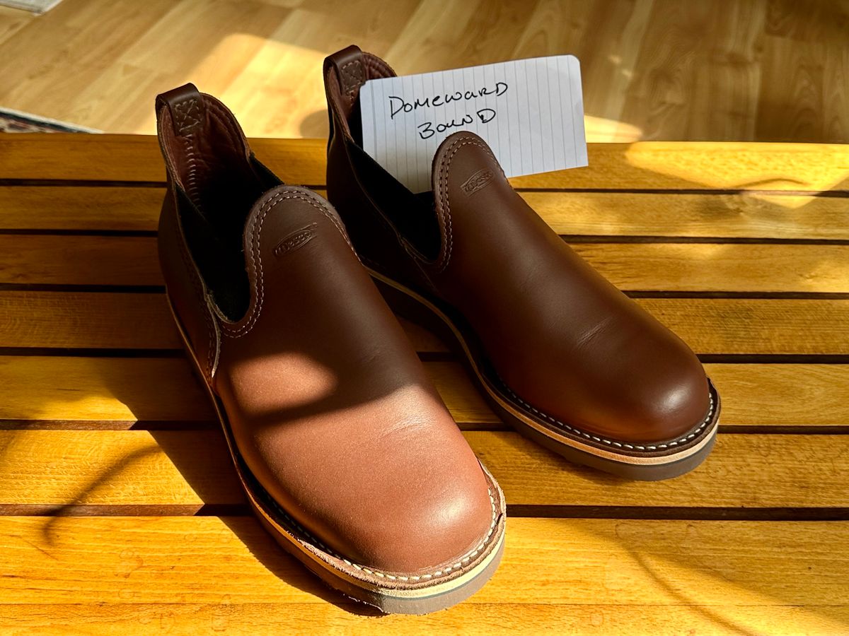 Photo by old_walrus on October 5, 2023 of the Wesco Romeo in Seidel Brown Oil Tan.