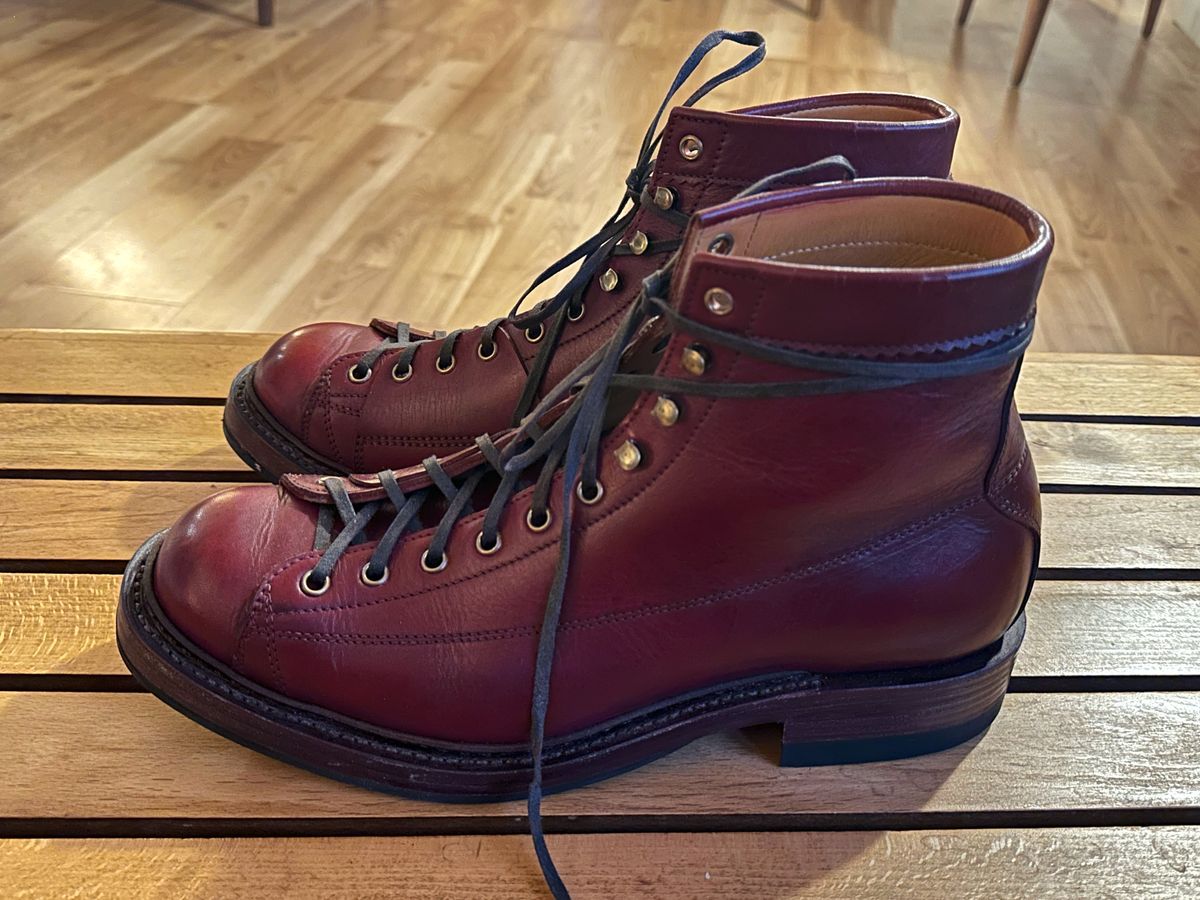 Photo by old_walrus on November 6, 2024 of the Sagara Cordmaster in Indonesian Oil Tanned Merlot.