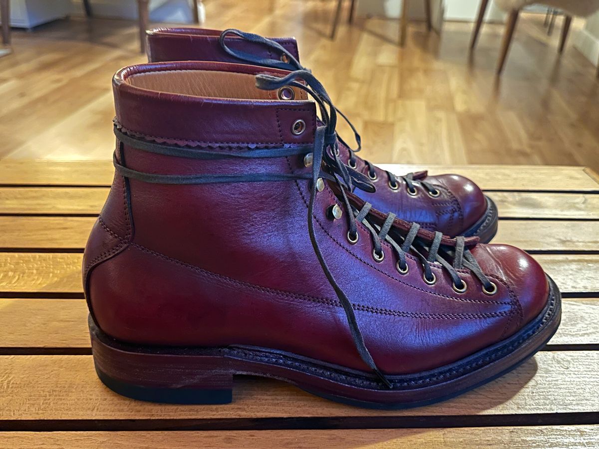 Photo by old_walrus on November 6, 2024 of the Sagara Cordmaster in Indonesian Oil Tanned Merlot.