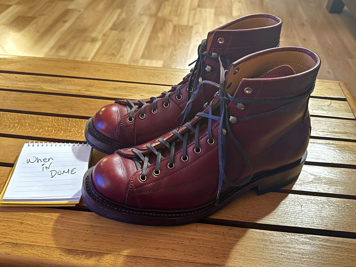 Photo by old_walrus on November 6, 2024 of the Sagara Cordmaster in Indonesian Oil Tanned Merlot.