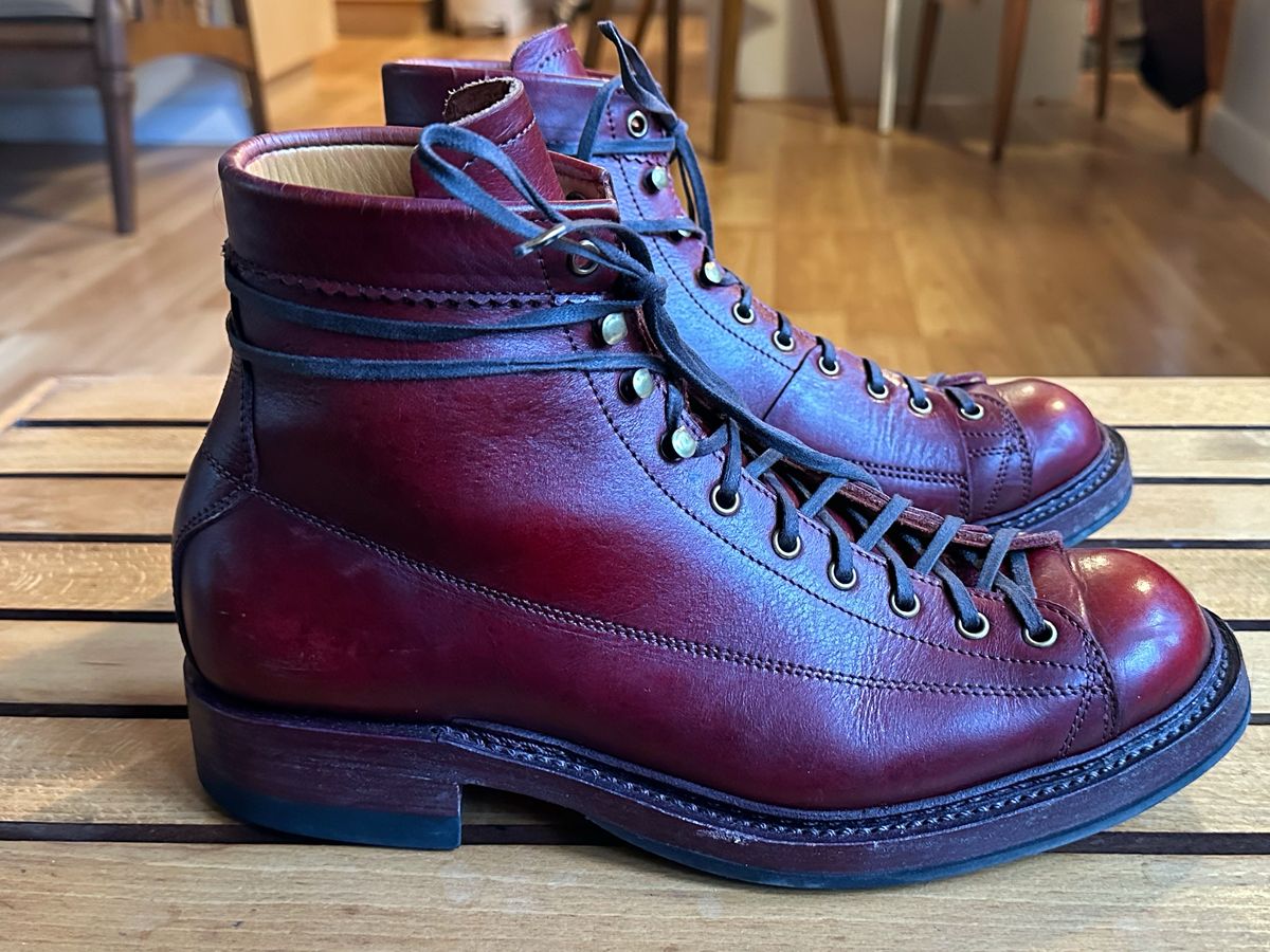 Photo by old_walrus on January 5, 2025 of the Sagara Cordmaster in Indonesian Oil Tanned Merlot.